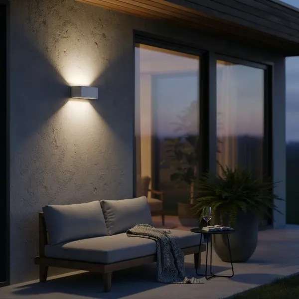 Aplică LED de exterior Ideal Lux ATOM LED/25W/230V IP54 alb