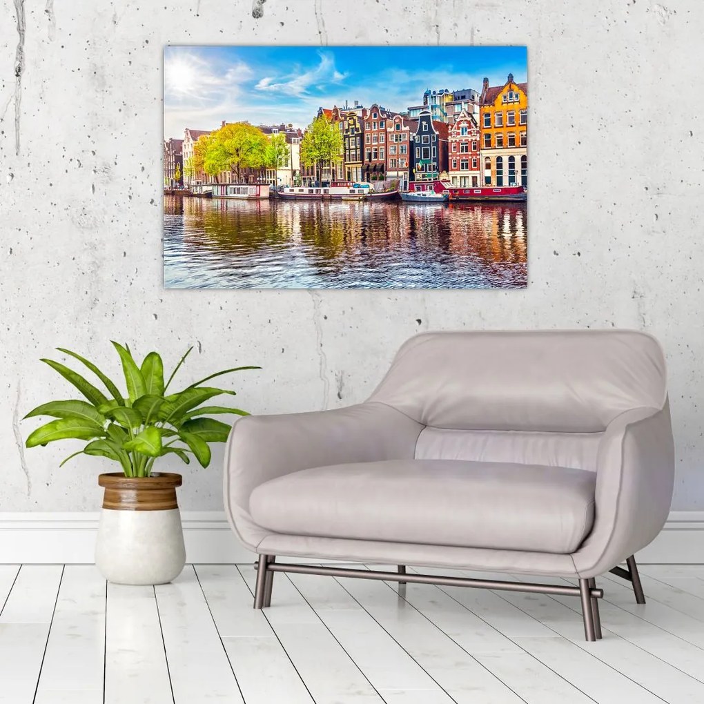 Tablou - Case dansatoare, Amsterdam (90x60 cm)