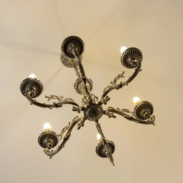 Lustră pe lanț Brilagi CLASSIC 6xE14/60W/230V alamă