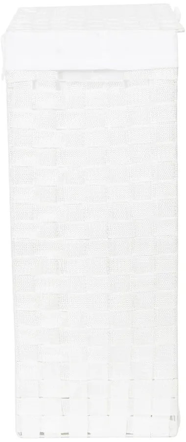 Coș de rufe cu capac Compactor Laundry Linen, înălțime 60 cm, alb