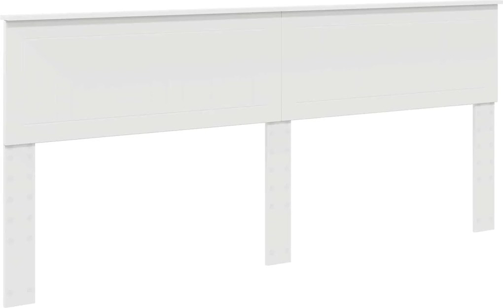 vidaXL Tăblie cap Alb 200 cm Lemn compozit