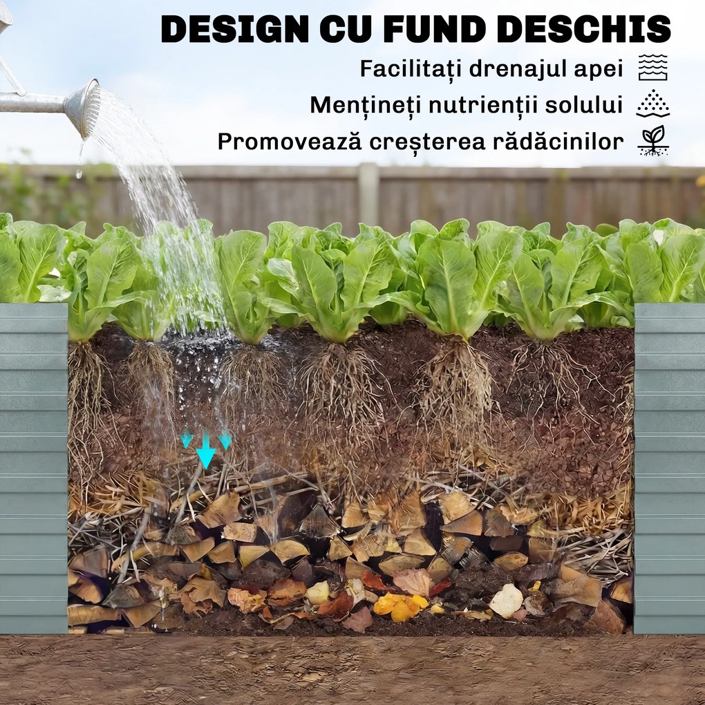 Outsunny jardinieră înălțată strat vas | Aosom Romania