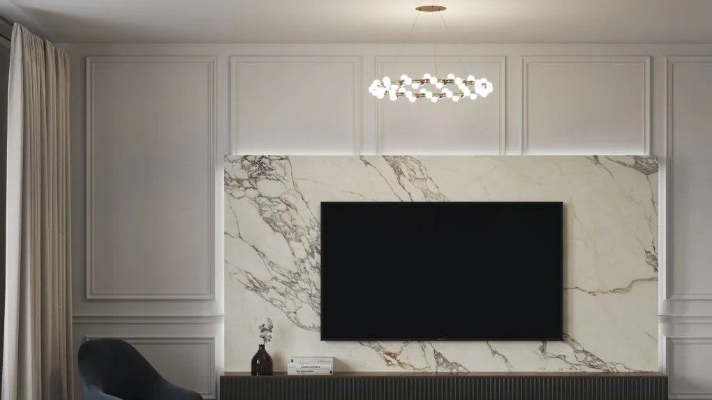 Lustra LED aplicata design modern decorativ Tessara 80cm