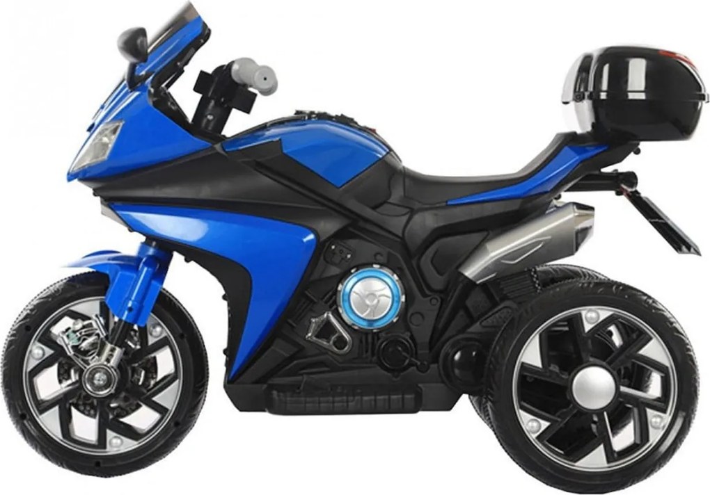 Motocicleta Electrica cu Acumulator Pentru Copii NOVOKIDS™ Karachi Motor, 2-5 ani, max 25 kg, Cu Sunete si Lumini LED, MP3, Trotineta Electrica, 3
