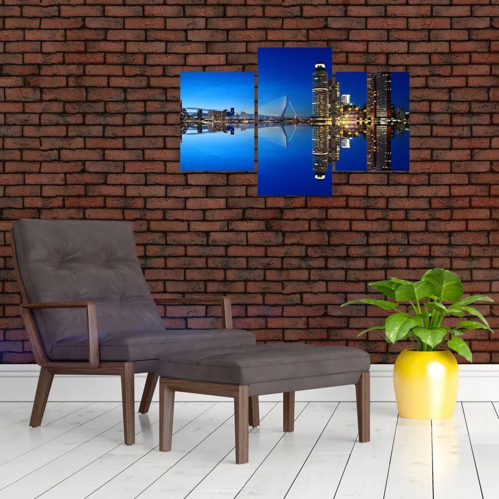 Tablou - Rotterdam nocturn (90x60 cm)