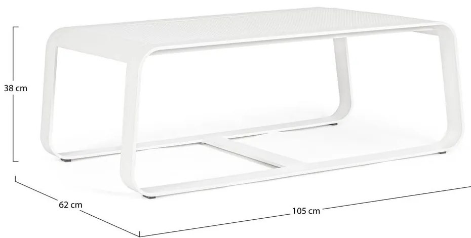 Măsuță de cafea pentru exterior din aluminiu 62x105 cm Merrigan – Bizzotto