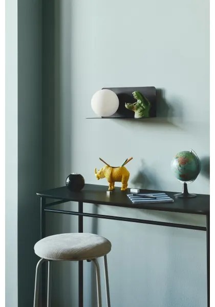 Aplică cu raft Nordlux LILIBETH 1xE14/25W/230V negru