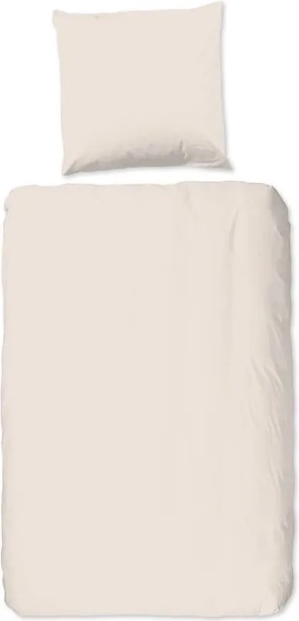 Lenjerie de pat din bumbac Good Morning Universal, 140 x 220 cm, bej