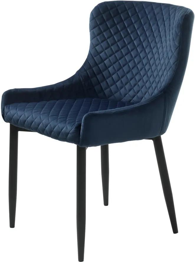 Scaun tapițat Unique Furniture Ottowa, albastru închis