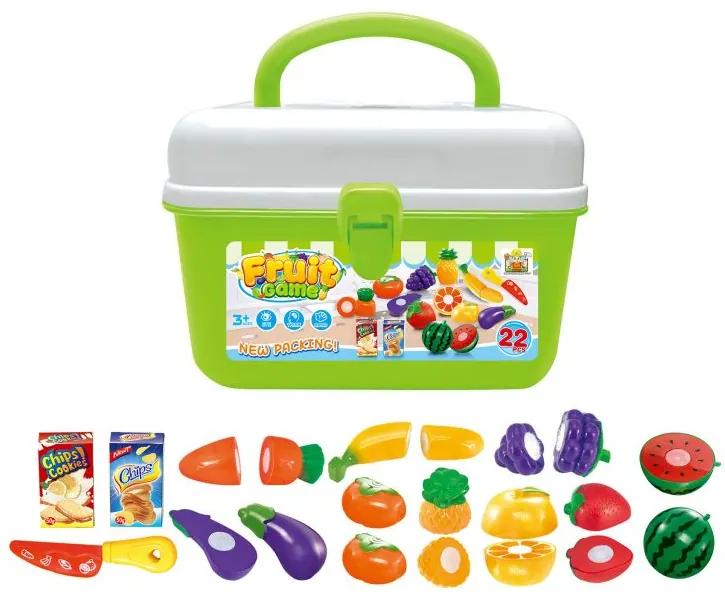Set alimente G21, Fructe și legume de plastic în cutie