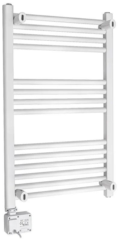 Calorifer pentru baie Adler AD 7824, 600W, 13 elementi, Panou de control LED, IP24, Alb