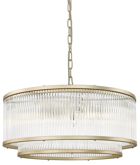 Lustră pe lanț Zuma Line P0528-06H-V6AC SERGIO 6xE14/60W/230V auriu