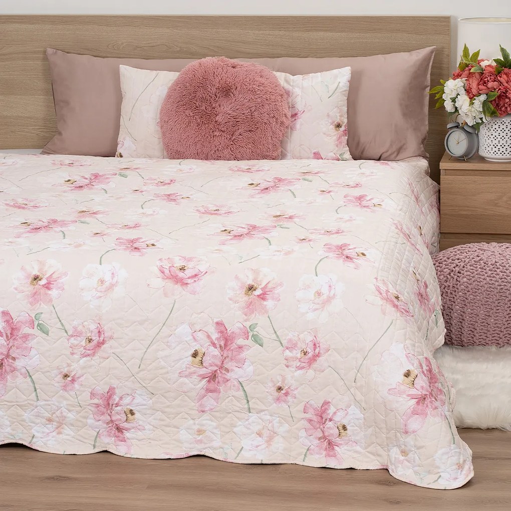 4Home Cuvertură pentru pat Pink romance, 220 x 240cm + 2x 40 x 40 cm