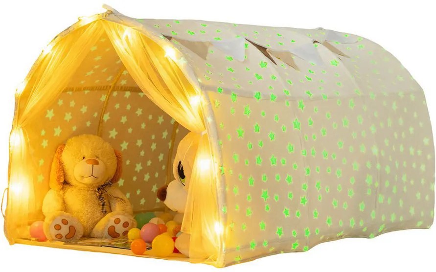 Cort pentru copii 2 în 1, bej