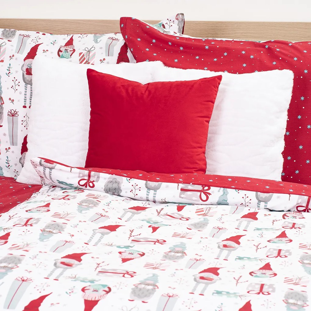 Lenjerie de pat din bumbac 4Home Christmas Elf,140 x 200 cm, 70 x 90 cm