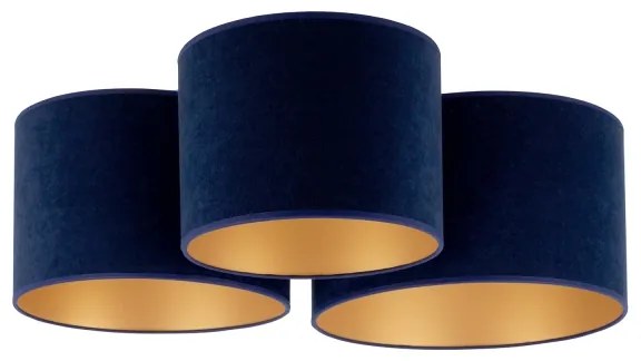 Duolla - Plafonieră ROLLER TRIO 3xE27/60W/230V albastru