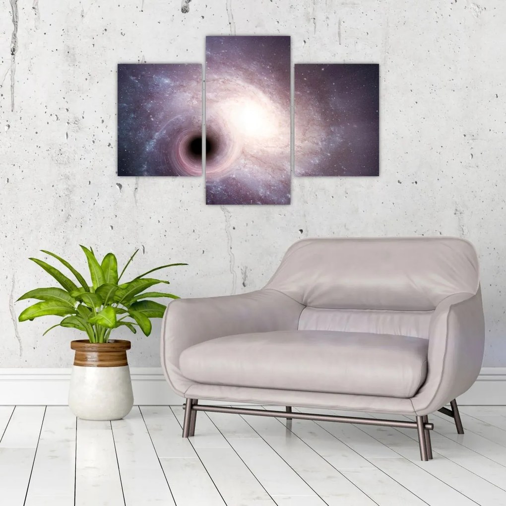 Tablou - Galaxii spiralate (90x60 cm)