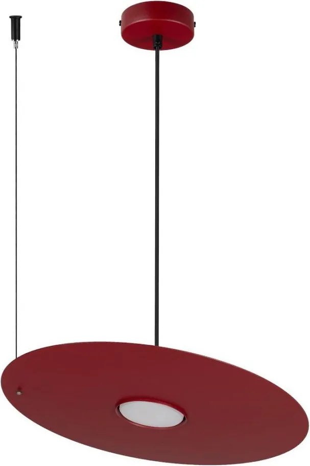 Lustră pe cablu PIATTO 1xGX53/15W/230V, diametru 35 cm, vișinie