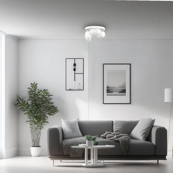 Plafonieră LED VASO LED/12W/230V d. 42 cm alb