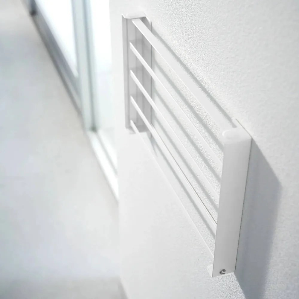 Raft pentru baie alb mat de montat pe perete din oțel Tower – YAMAZAKI