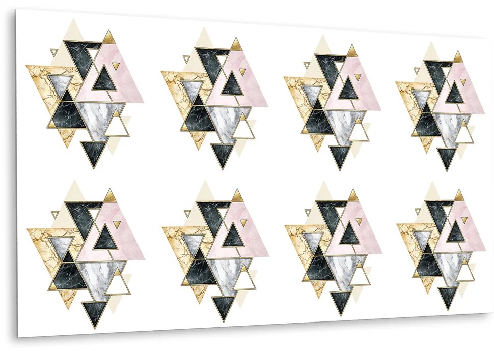 Panou decorativ perete Panou podea triunghiului geometric
