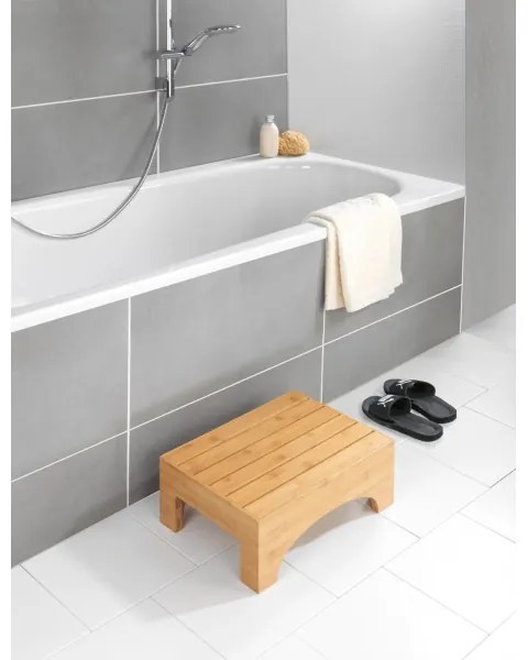WENKO 24870100 - Taburet BAMBUSA 40x30 cm, maro