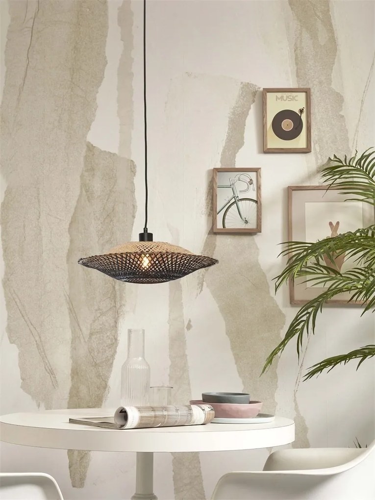Lustra/Pendul eco din bambus Kalimantan 44cm nat/bl