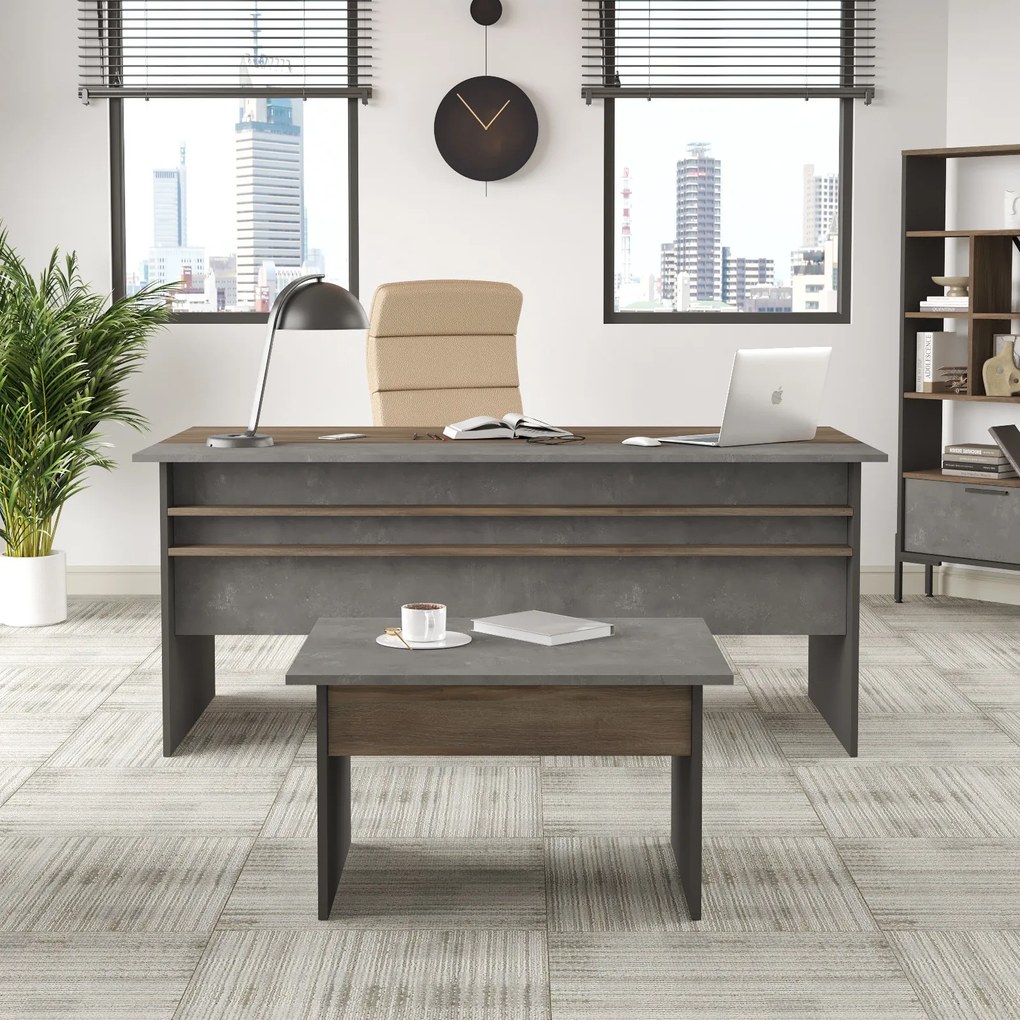 Set pentru birou Vergilius 6 (maro + gri). 1072696