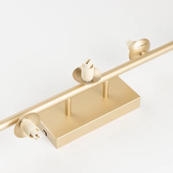 Lustră LED aplicată Brilagi MILLA 7xG9/3W/230V auriu/fumuriu