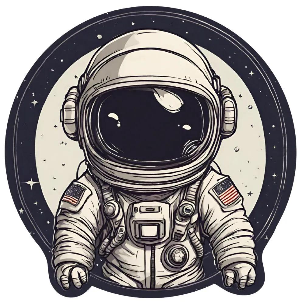 PIPPER. Autocolant circular de perete „Astronaut” 100cm