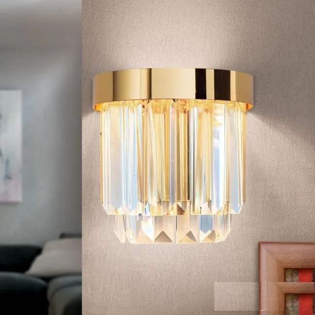 Aplica LED design LUX PRISM, 24K gold plated