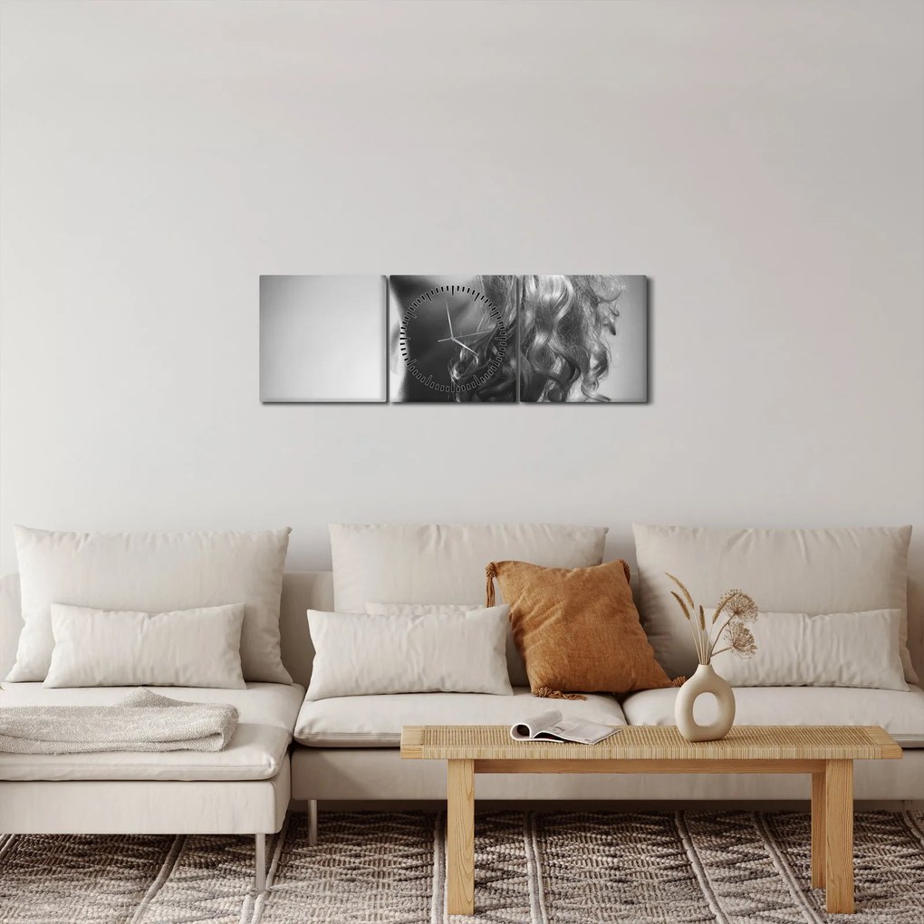 Tablou - Nud feminin (cu ceas) (90x30 cm)