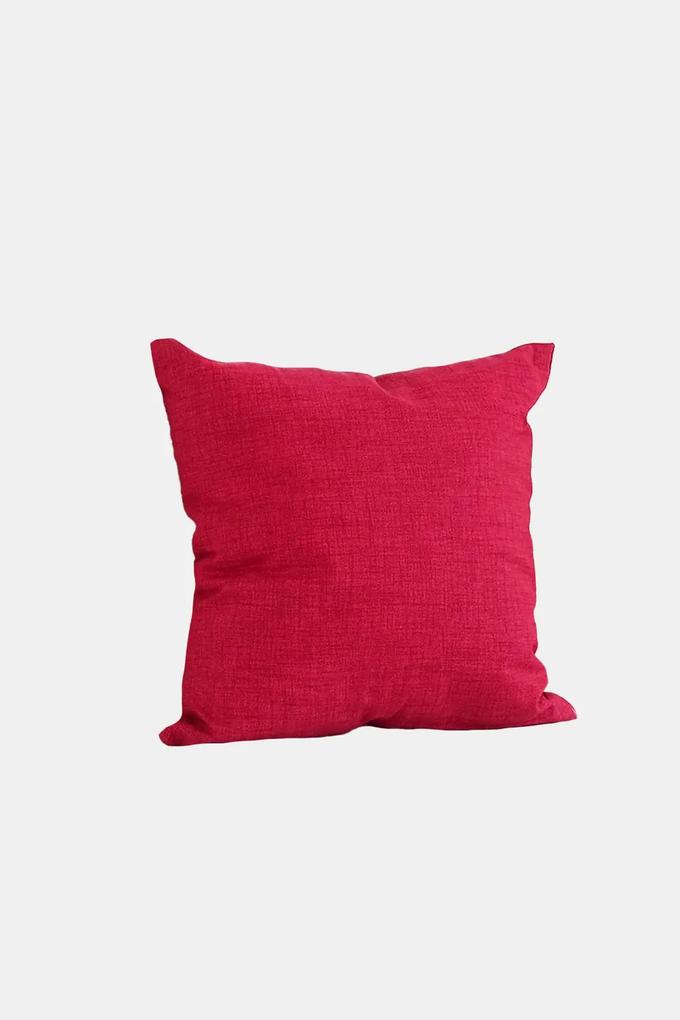 Perna decorativa cu umplutura, roșu rosu 45x45 cm