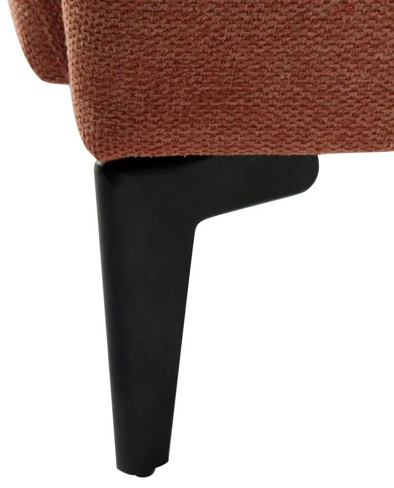 Fotoliu de design, teracota negru, KAPY