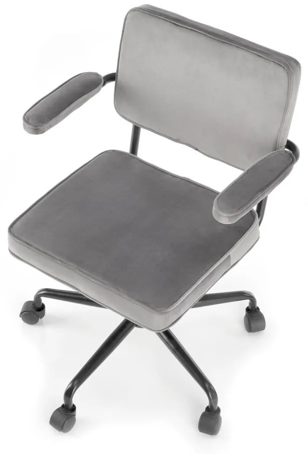 Scaun de birou Fidel velvet gri