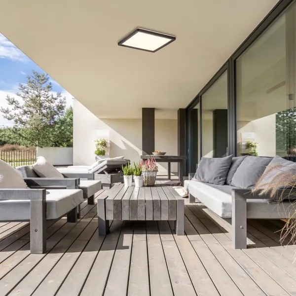 Plafonieră LED dimabilă de exterior Rabalux 7775 LED/15W/230V Wi-Fi Tuya IP44 + telecomandă