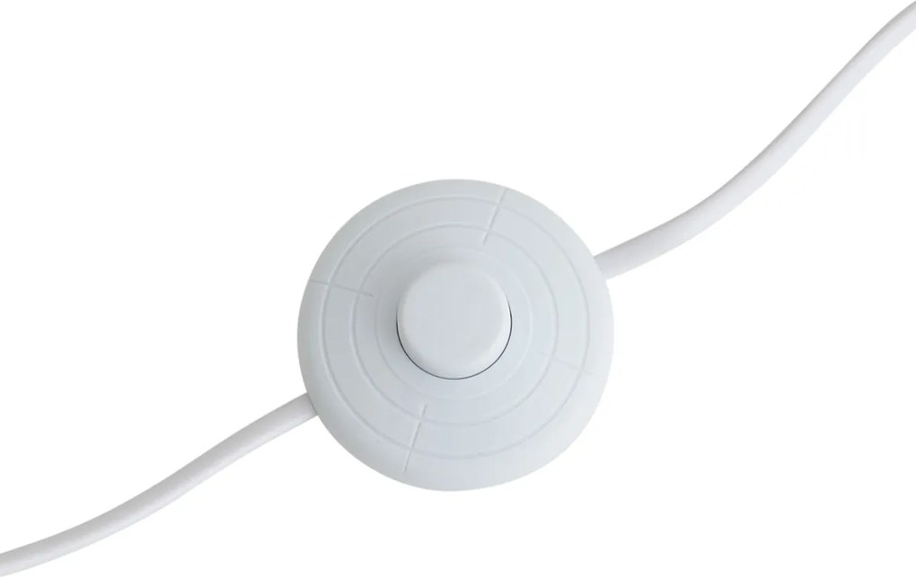 Lampă de podea trepied din lemn cu abajur din material bej tip teddy 50cm - Lou