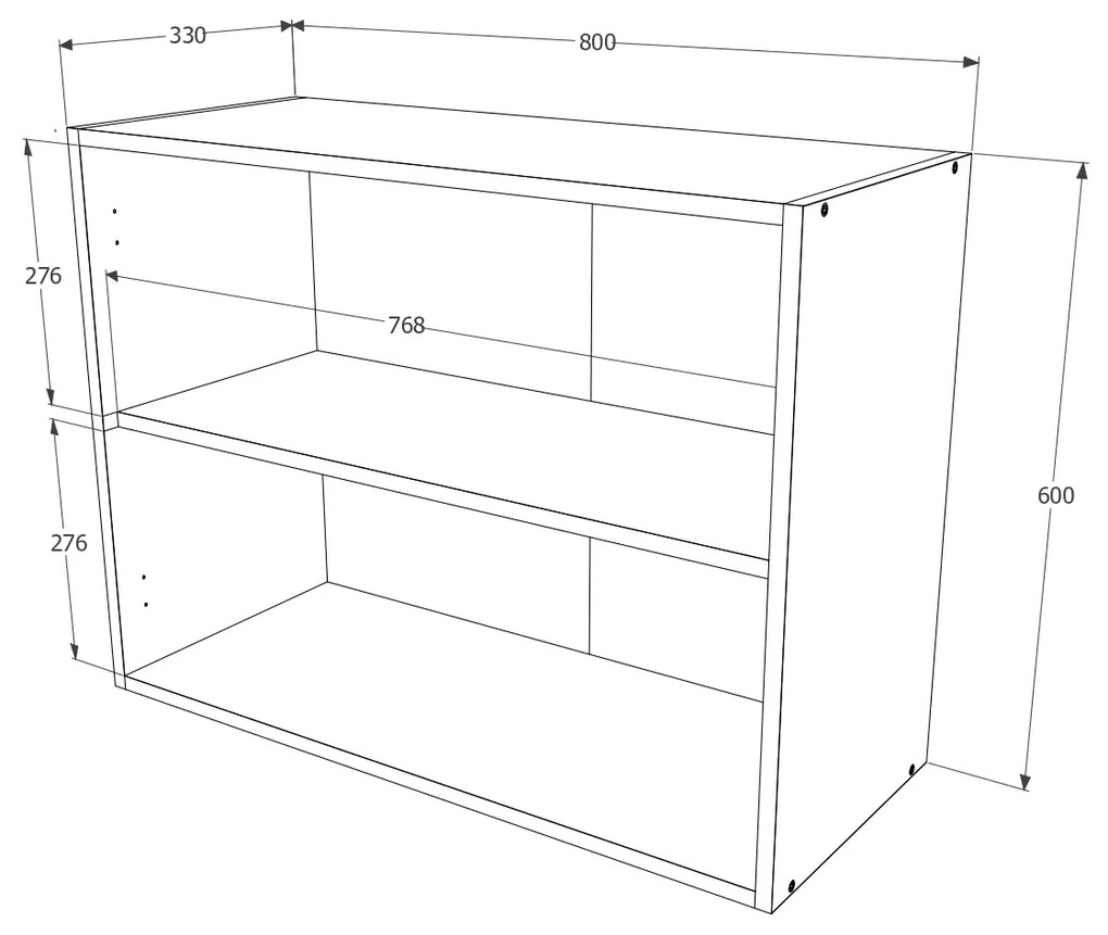 Corp haaus Toro, Wenge, 80 x 35 x 60 cm