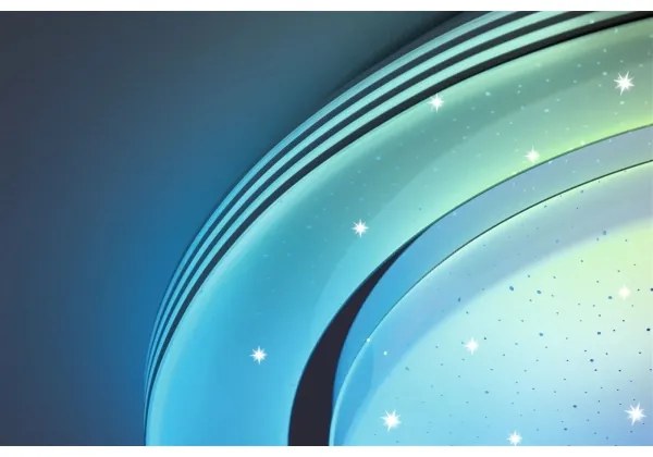 Plafonieră dimabilă LED RGBW/22W RAINBOW 230V Paulmann 70546 + telecomandă