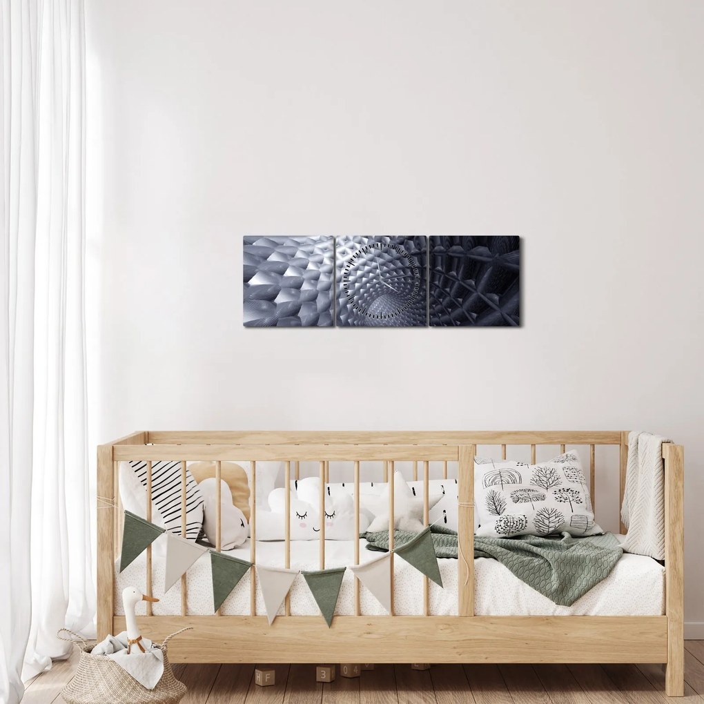 Tablou - Abstract 3D (cu ceas) (90x30 cm)