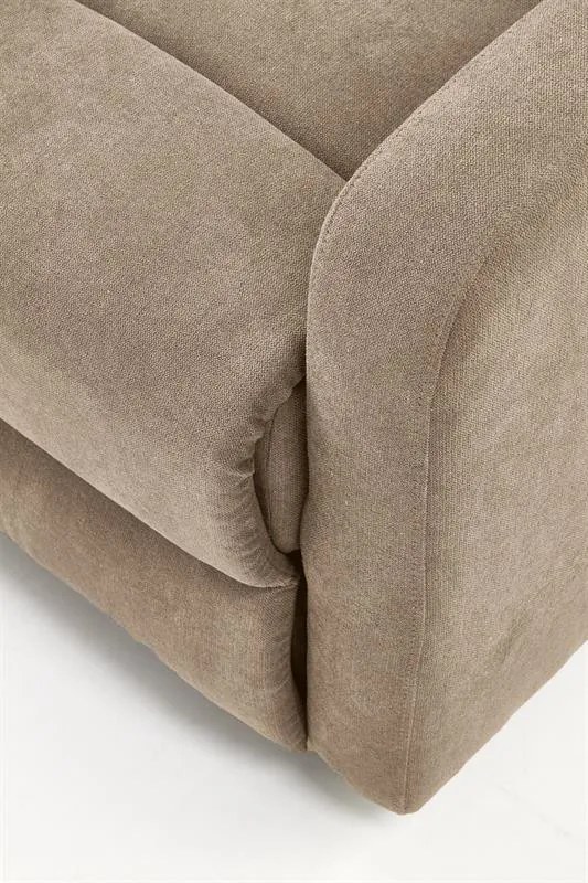 Fotoliu recliner Oslo 1S stofa bej H100 cm