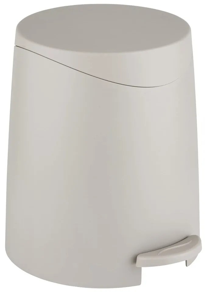 Coș de gunoi taupe cu pedală din plastic 3 l Portes – Allstar