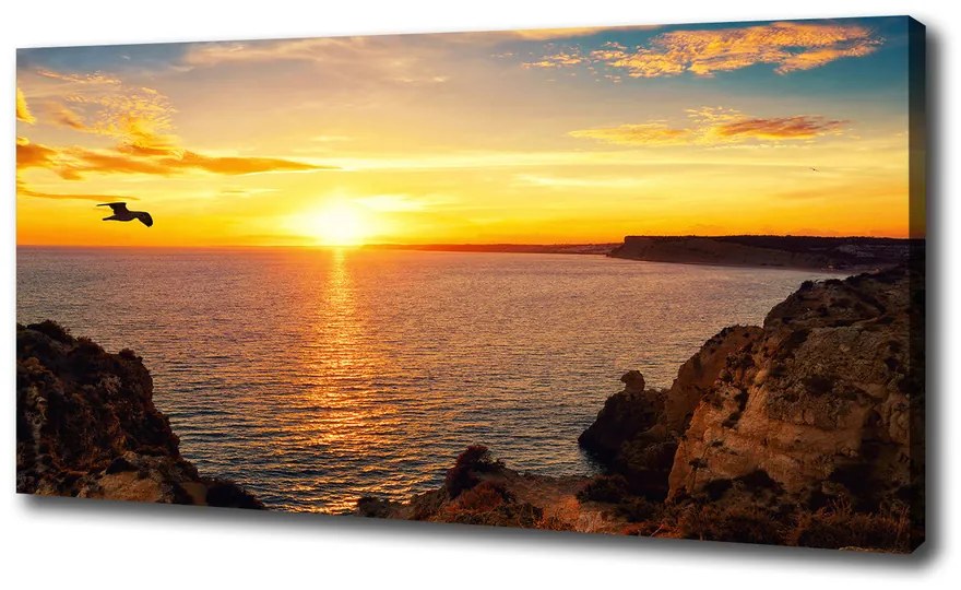 Imprimare tablou canvas Apus de soare pe mare