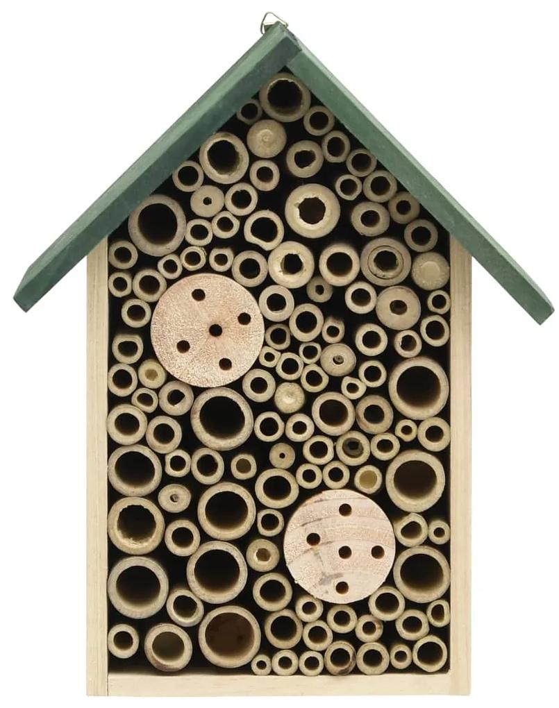Casa pentru insecte, 2 buc., 23x14x29 cm, lemn masiv de brad