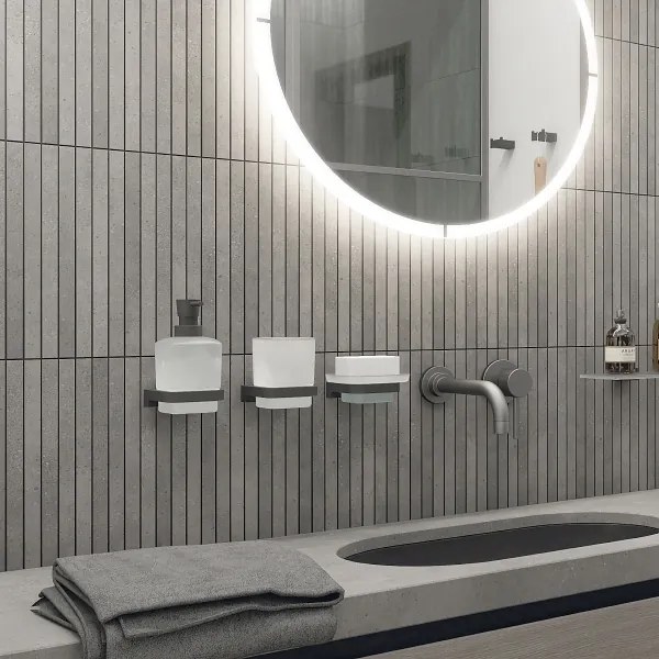 Dozator de săpun și suport de periuțe de dinți de perete NIMCO MAC 2905831C-T-90 MAYA 320 mm