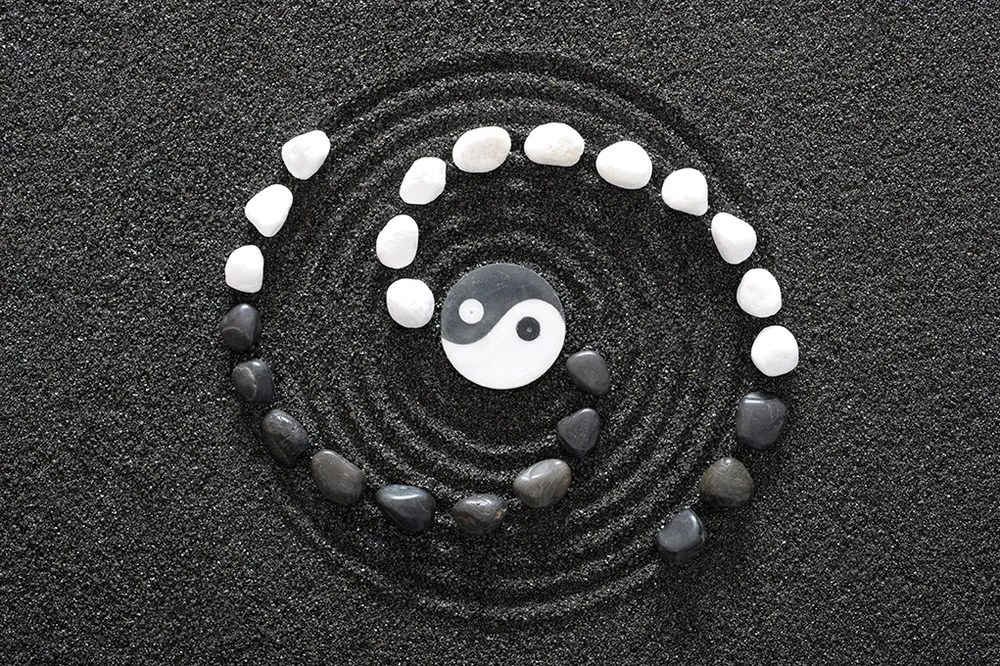 Fototapet armonic Yin și Yang