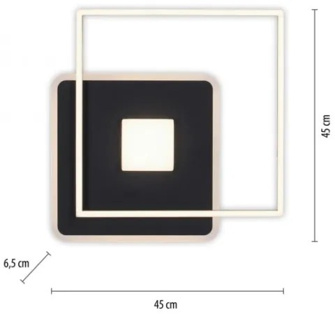Plafonieră LED dimabilă JUST LIGHT. 15045-18 DOMINO LED/26W/230V