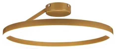 Lustră LED dimabilă aplicată LED/40W/230V 3000-6500K auriu + telecomandă