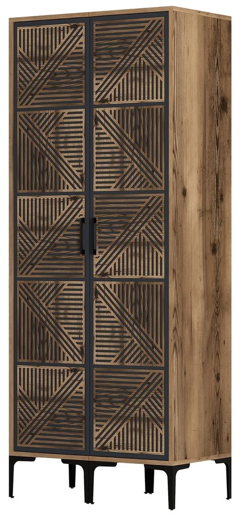 Dulap de haine Kiara RS (Nuc + antracit). 1088600