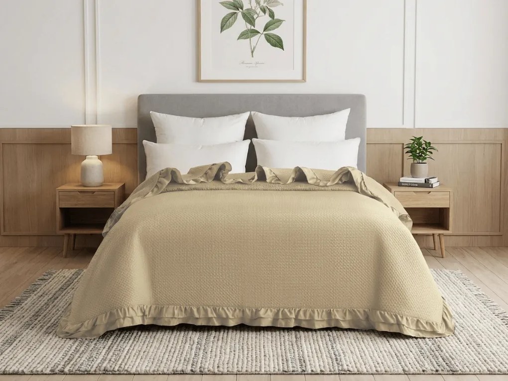 Cuvertura de pat MONTEGO, bej Dimensiune: 170 x 210 cm